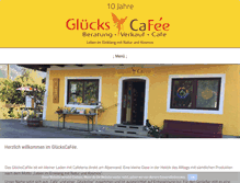 Tablet Screenshot of glueckscafee.de